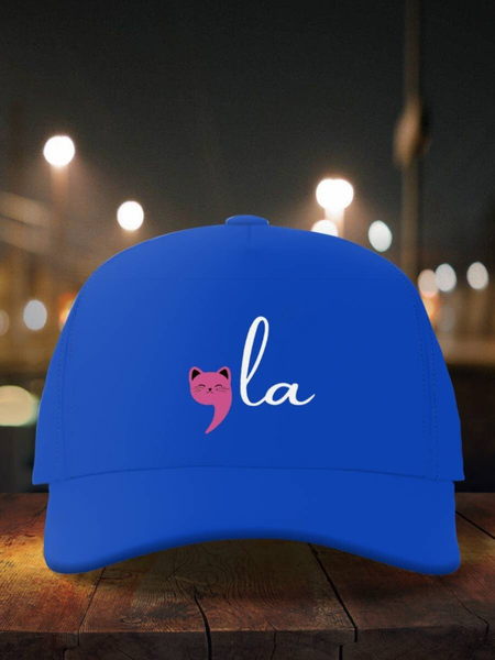 

Comma La Cat Funny Cat Lover Hat, Blue, Hats