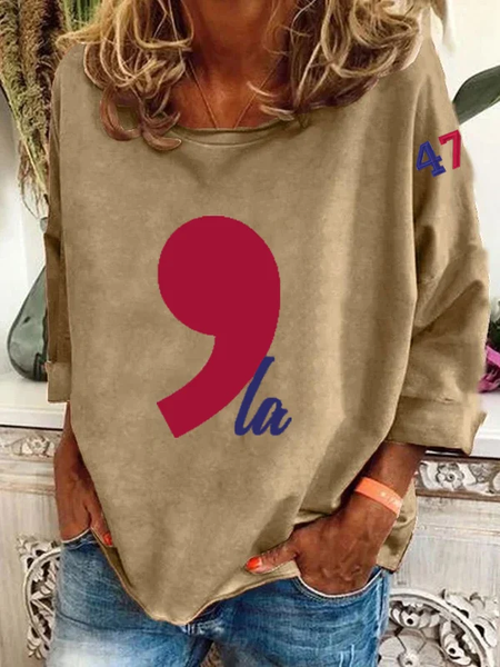 

La 47 printed sweatshirt, Khaki, Hoodies&Sweatshirts