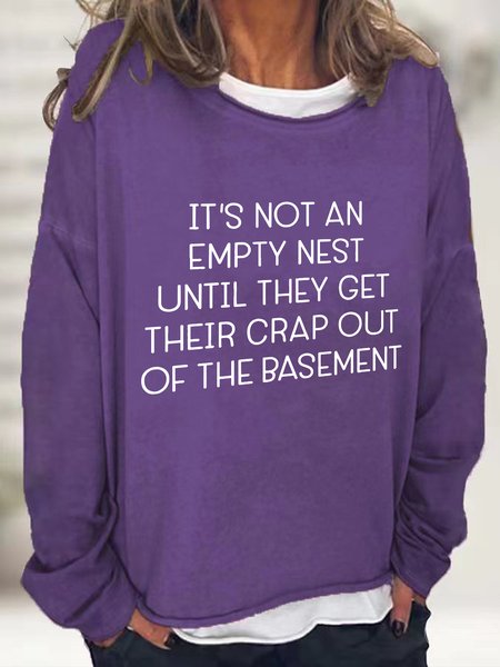 Empty Nest Casual Sweatshirt, Deep purple, Hoodies&Sweatshirts