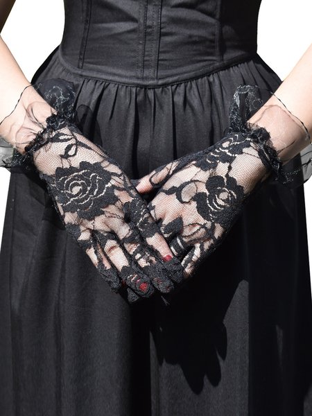 

Urban Lace Gloves, Black, Scarves