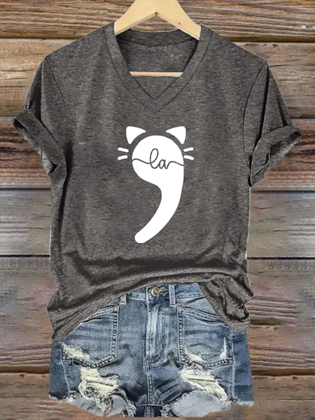 

Comma La Kamala Harris Simple Loose T-Shirt, Deep gray, T-shirts