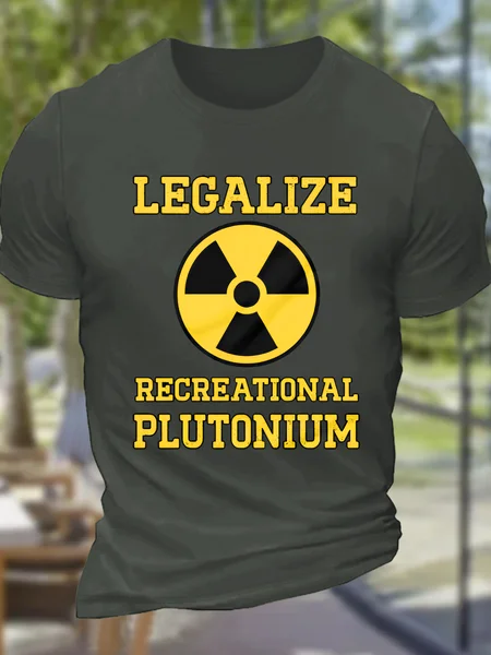 

Legalize Recreational Plutonium Cotton T-Shirt, Dark gray, T-shirts