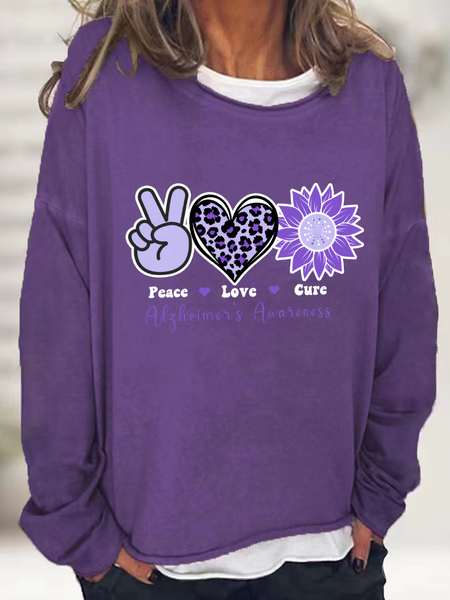 

Alzheimer's Awareness Casual Sweatshirt, Deep purple, Hoodies&Sweatshirts