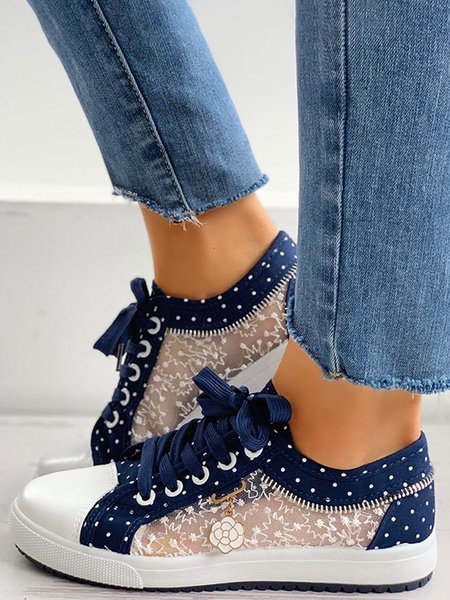 

Casual Plain Slip On Low Heel Slip On, Deep blue, Shoes