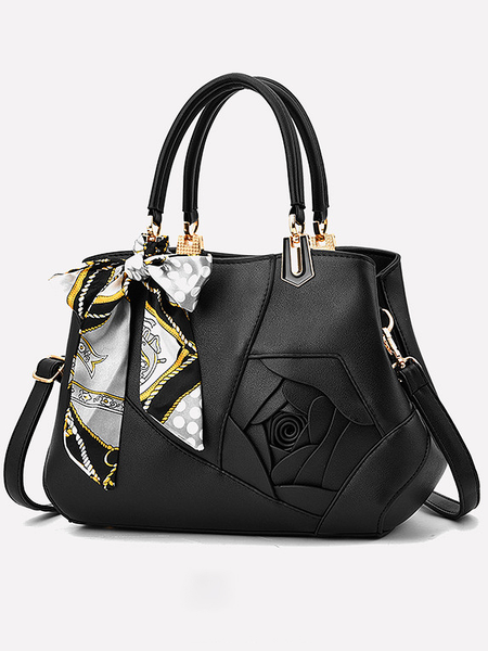 

PU Classic Backpack Elegant Clutch Bag, Black, Bags