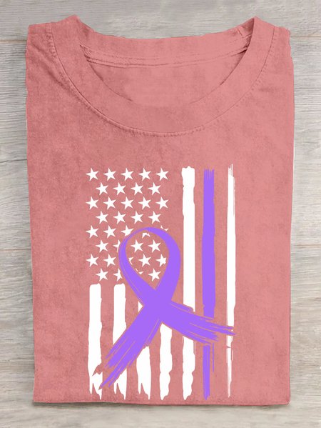 

Alzheimer's Awareness Cotton T-shirt, Orange pink, T-shirts