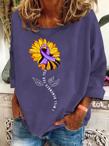 

Alzheimer's Awareness I Will Remember For You Casual Sweatshirt, Deep purple, Hoodies&Sweatshirts