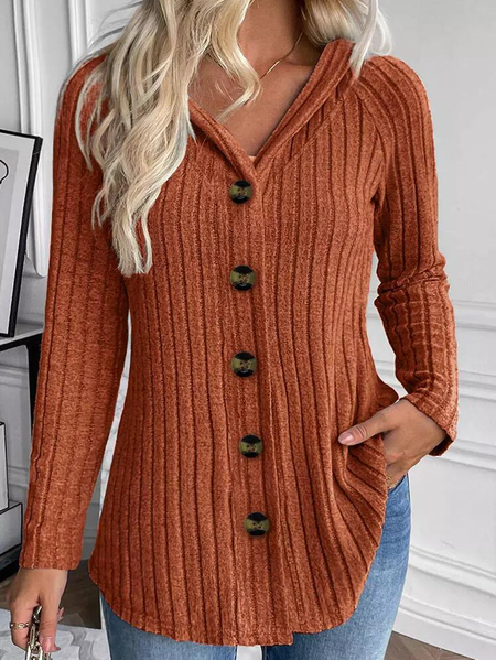 

Women's Color Block Regular Loose Jacket, Brick red, Outerwear