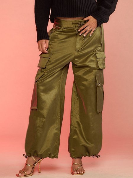 

Loose Urban Pockets Cargo Pants, Army green, Pants