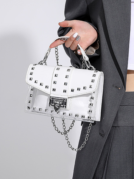 

PU Urban Clutch Bag, White, Bags