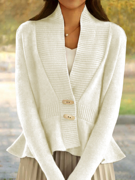

Casual Others Loose Cardigan, White, Sweaters & Cardigans