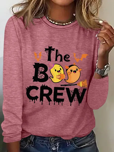 

The Boo Crew Family Halloween Casual Long Sleeve Shirt, Watermelon, Long sleeves