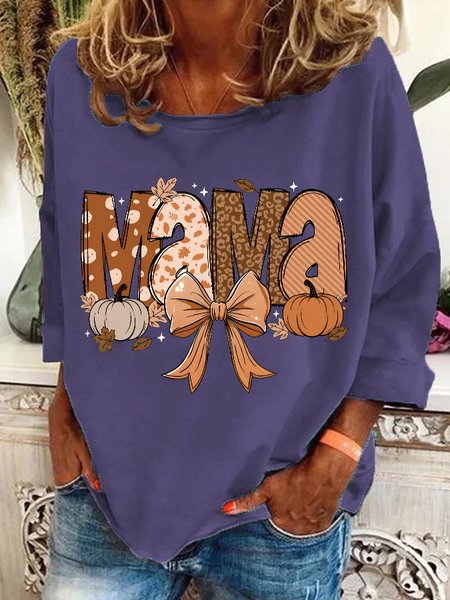 

Fall Mama Casual Sweatshirt, Deep purple, Hoodies&Sweatshirts