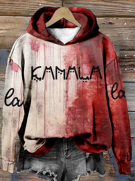 

Women's Cat Spring/Fall Long Sleeve Casual Daily Hoodie, Red, Sweatshirts & Hoodies