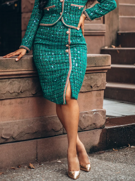 

Regular Fit Plain Elegant Regular Fit Mini Skirt, Green, Skirts