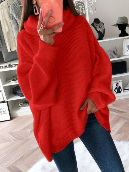 

Casual Wool/Knitting Sweater, Red, Sweaters & Cardigans