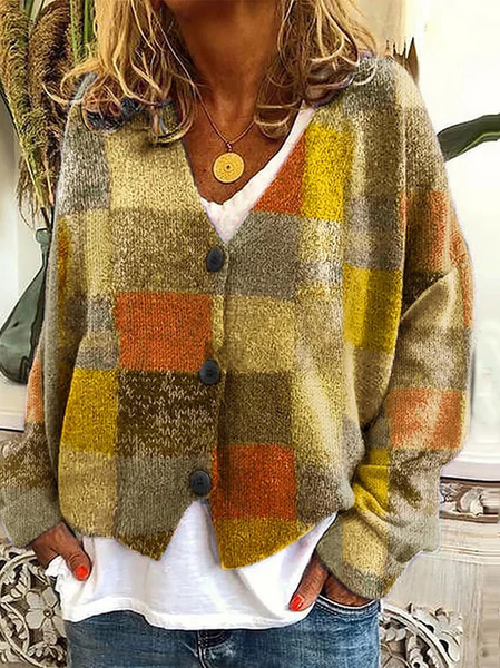 

Women's Casual Winter Ethnic Wool/Knitting Cardigan, Yellow, Cardigans