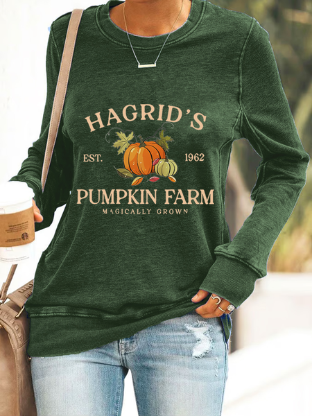 

Hagrid's Est 1962 Pumpkin Farm Magicallygrown Casual Sweatshirt, Dark green, Hoodies&Sweatshirts
