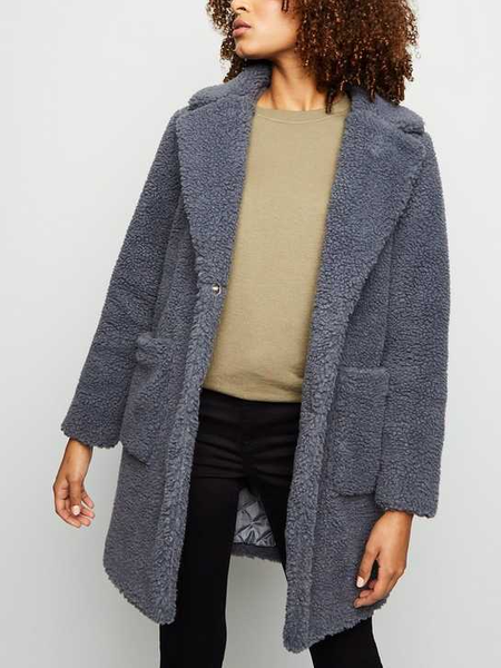 

Women's Striped Zipper Regular Loose Jacket, Deep gray, Outerwear