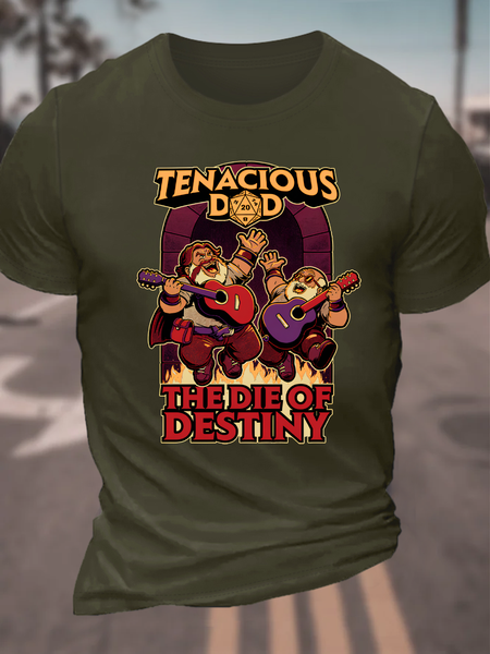 

Tenacious Dad The Die Of Destiny Cotton T-Shirt, Army green, T-shirts