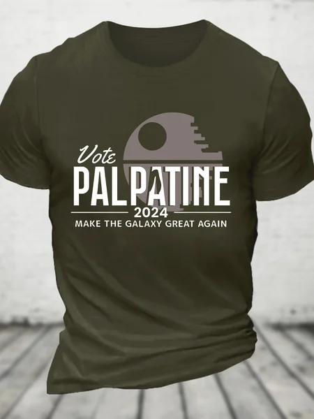 

Vote Palpatine 2024 Make The Galaxy Great Again Cotton T-shirt, Army green, T-shirts