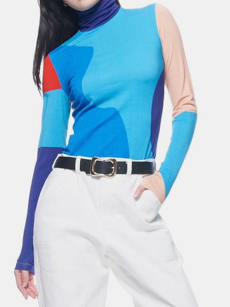 

Regular Sleeve Printing Casual Regular Fit T-Shirt, Blue, Tees