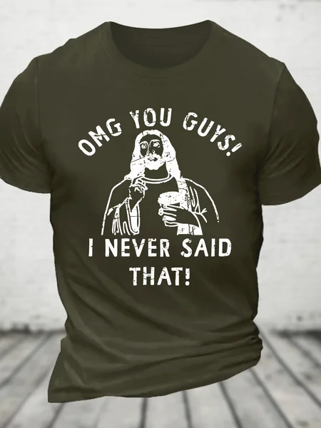 

Vintage OMG You Guys Cotton T-shirt, Army green, T-shirts