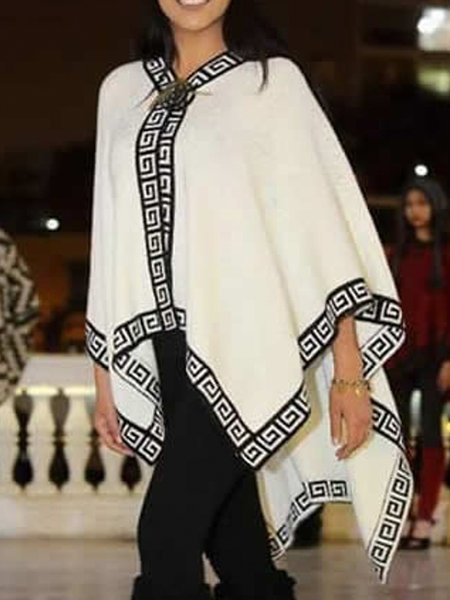 Raglan Sleeves Loose Sweater Casual Cardigan, White, Cardigans