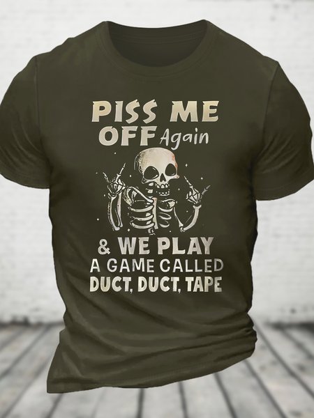 

Piss Me Off Cotton T-shirt, Army green, T-shirts