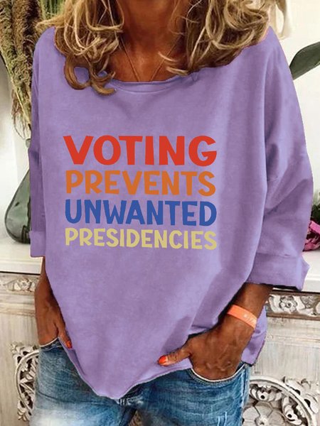 

Voting Prevents Unwanted Presidencies Casual Sweatshirt, Lavender, Hoodies&Sweatshirts