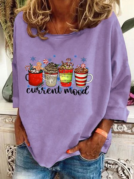 

Christmas Coffee Casual Sweatshirt, Lavender, Hoodies&Sweatshirts