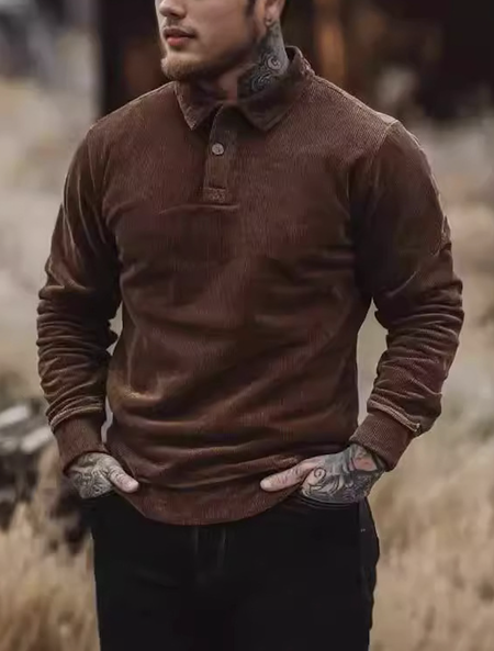 

Vintage Plain Regular Fit Sweatshirt, Brown, Hoodies&Sweatshirts