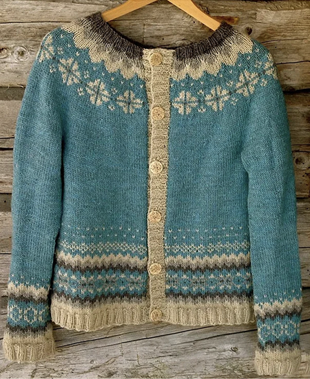 

Regular Fit Vintage Sweater, Blue, Sweaters