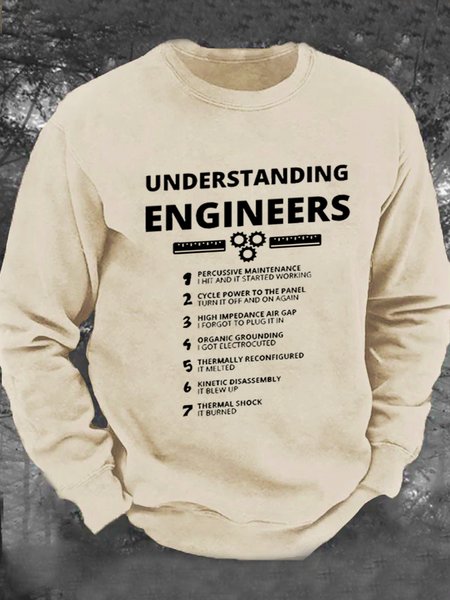 

Understanding Engineers Men's Casual Sweatshirt, Khaki, Hoodies&Sweatshirts