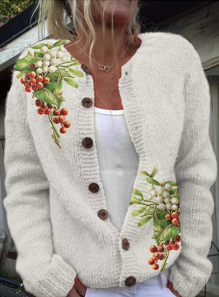 

Simple Knitted Crew Neck Loose Sweater, Apricot, Cardigans