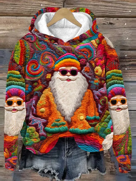 

Cotton Casual Santa Claus Hoodie Hoodie, Red, Hoodies&Sweatshirts