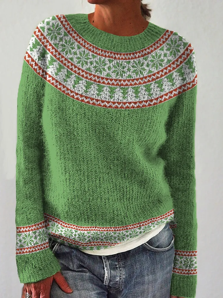 

Christmas Icelandic sweater, Green, Sweaters