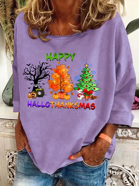 

Hallothanksmas Casual Sweatshirt, Lavender, Hoodies&Sweatshirts