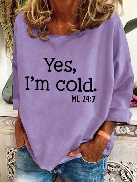 

Yes，I'm Cold Me 24_7 Casual Sweatshirt, Lavender, Hoodies&Sweatshirts