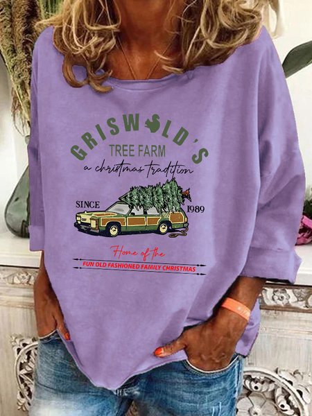 

Christmas Griswold's Tree Farm Since 1989 Casual Sweatshirt, Lavender, Hoodies&Sweatshirts