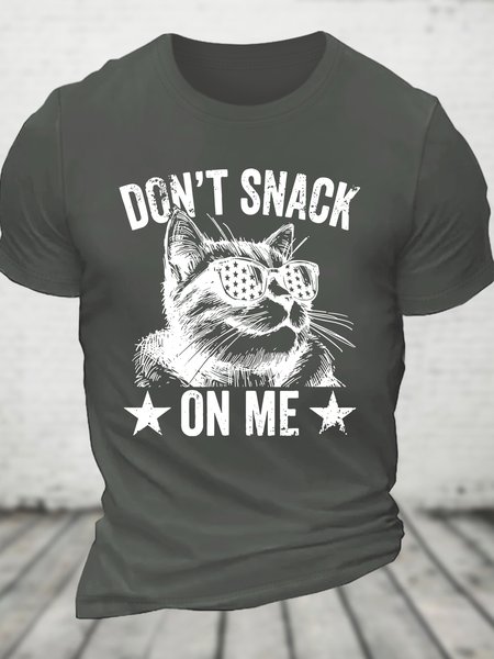 

Don't Snack On Me - Funny Republican T-Shirt - Donald Trump Kamala Harris Cotton T-shirt, Deep gray, T-shirts