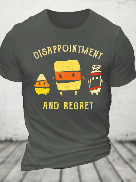 

Disappointment And Regret Cotton T-Shirt, Deep gray, T-shirts
