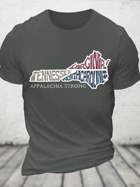 

Appalachia Strong Cotton T-Shirt, Deep gray, T-shirts