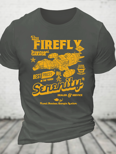 

Firefly Garage Cotton T-Shirt, Deep gray, T-shirts