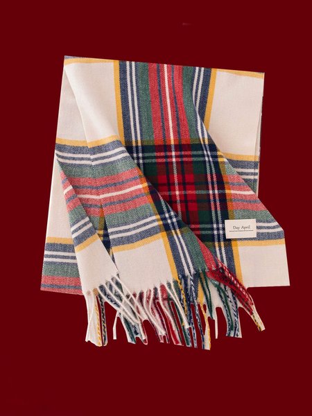 

Urban Plaid Casual Christmas Scarf, As picture, Scarves