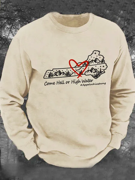 

Appalachia Strong Men's Casual Sweatshirt, Khaki, Hoodies&Sweatshirts