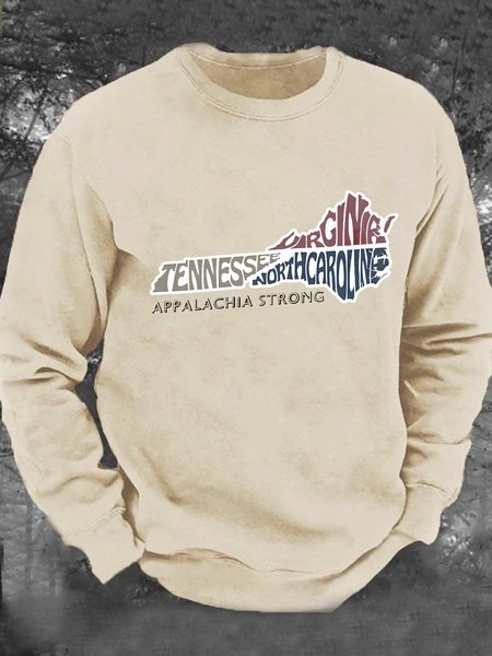 

Appalachian Strong Men's Casual Sweatshirt, Khaki, Hoodies&Sweatshirts