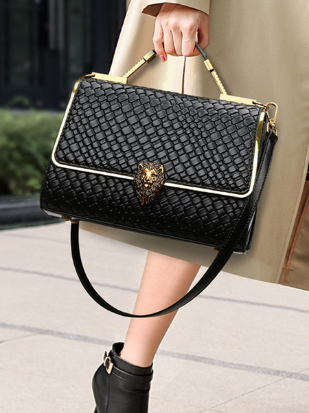 

Pu Leather Urban Clutch Bag, Black, Bags