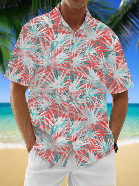Moisture Wicking Tropical Gradient Hawaiian Shirt SHORT SLEEVE SHIRTS