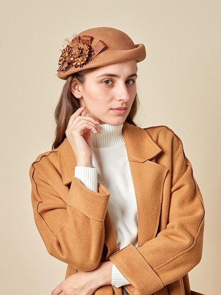 

Elegant Beret, Deep khaki, Hats
